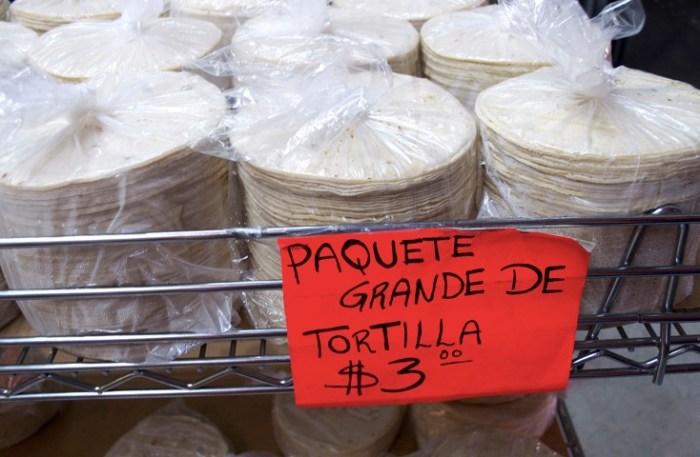 tortillas