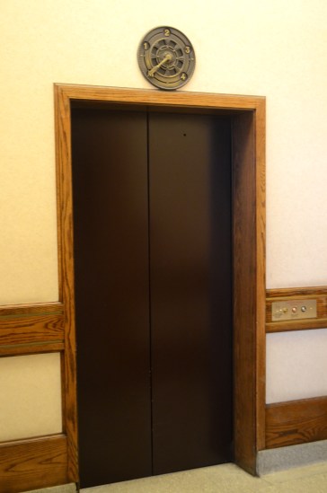 Vancouver train station elevator