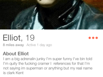 tinder bio