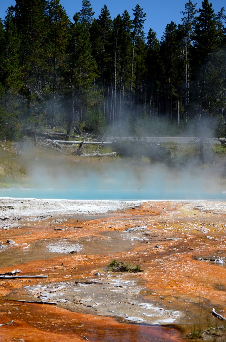 steaming geyser