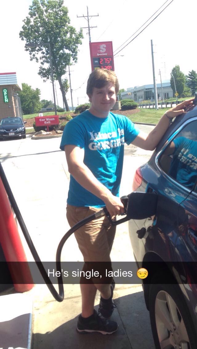 pumping gas