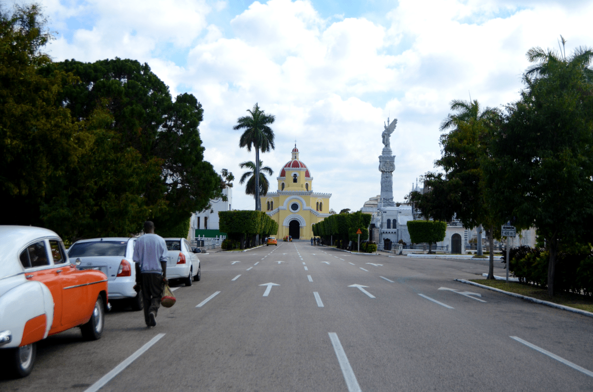 Necropolis in Havana looks like a Hollywood set inside.