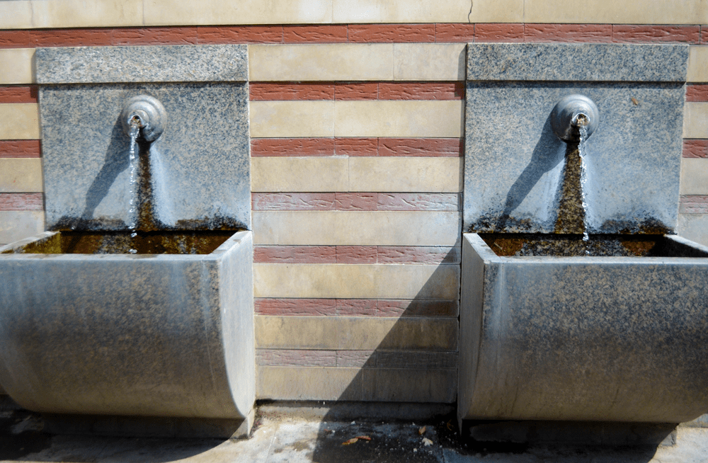 Mineral water flows freely in Sofia